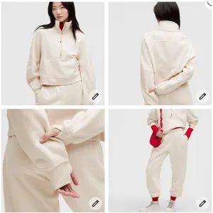 1/2 Zip Scuba/Oversized Scuba Joggers Lunar New Year Ivory XL/XXL NWT thumbnail 3