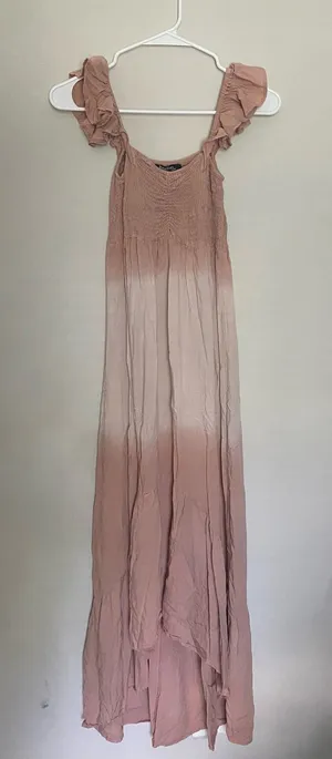 Rebellion Blush Link Ombré Smocked Dress thumbnail 1
