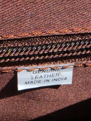 Unique hair on hide Brown Leather Purse Crossbody thumbnail 6