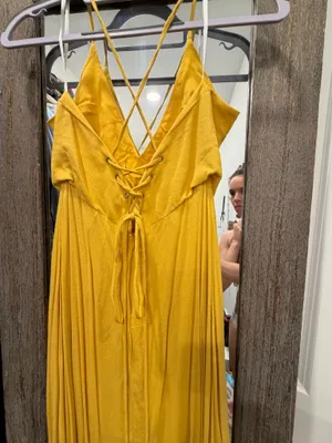High Low Dress Yellow Size M thumbnail 3
