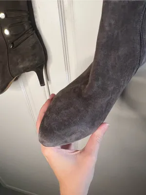 Y2K Antonio Melani Brown Suede Knee High Heeled Boots thumbnail 15