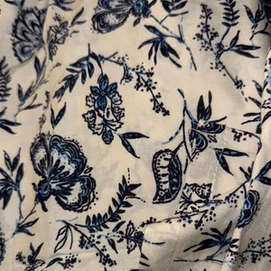 Expressions Blue and Black Flutter Sleeve Sundress‎ Size L thumbnail 4