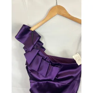 NWT Josh & Jazz Satin One Shoulder Ruched Formal Dress Size 11/12 thumbnail 3