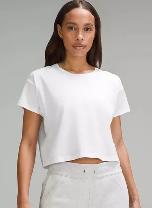 Lululemon white cates tee thumbnail 1