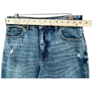 Pilcro Jeans Women 25 Blue‎ Distressed Mom High Rise Denim Stretch Festival thumbnail 5