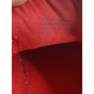 Michael Kors Womens Poppy Graphics Logo Sneaker Shoes Red/White Size 6.5 Leather thumbnail 7