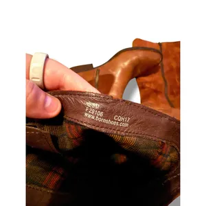 Born‎ Cook Tall Boots Womens 8.5 Cognac Brown Leather Suede Braided Riding Boots thumbnail 10