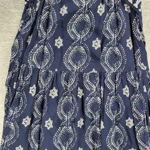 Abercrombie & Fitch Maxi Dress Womens XS Navy Racerback Tiered Empire Babydoll thumbnail 11
