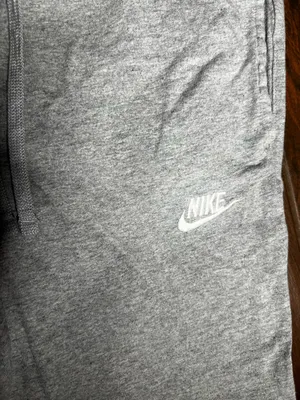 Nike Gray Straight Leg Sweatpants Small White Embroidered Logo Women’s Pants thumbnail 2