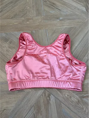 Enell Sport Hight Impact Bra Pink Satin Size 3 Bust 41" - 45" Activewear thumbnail 2