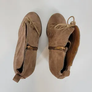 Lucky Brand Yoanna Womens Boots Size‎ 8 Tan Suede Lace Up Wedge Zip Ankle Boots thumbnail 7