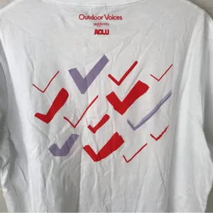 NWT Outdoor Voices Limited Edition Exercise Your Rights White Tee Size M thumbnail 11
