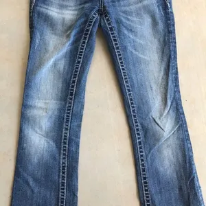 Miss Me Boot Cut Fleur De Lis Bling Jeans LONG thumbnail 4