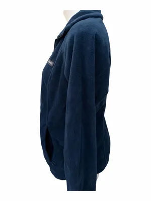 Columbia Women’s Dark Navy Full-Zip Fleece Jacket Pockets thumbnail 5