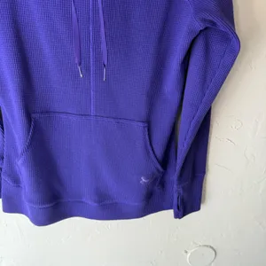 Under Armour ColdGear Purple Waffle Knit‎ Mock Neck Sweatshirt Women's Medium thumbnail 3