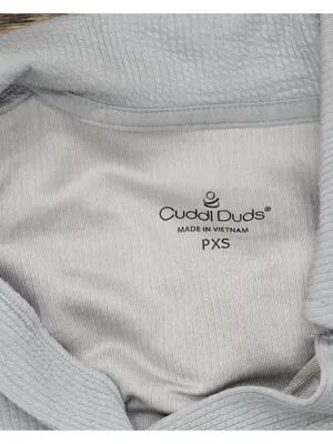 Cuddl Duds Womens Petite Soft Rib Knit 2-Piece Lounge Set A696246 Gray PXS thumbnail 6