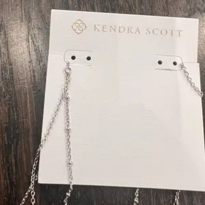 NWT Kendra Scott Silver Multi-Strand Necklace with Pendant thumbnail 3