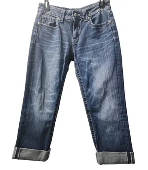 Miss Me Jeans Boyfriend Capri Womens 25 Studed Edgy‎ thumbnail 1