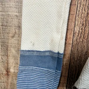 Free People We The Free Cream Waffle Knit Kyoto Cuff Thermal Top XS Mixed Media thumbnail 7