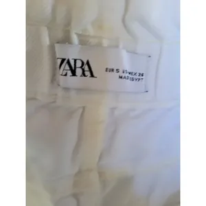 Zara Women's White Ankle Jeans High-Waisted Elastic Waist, Size S thumbnail 10
