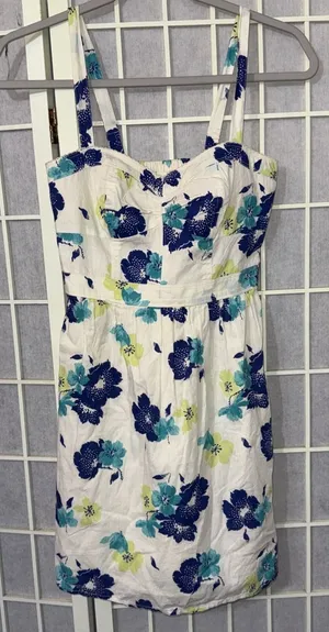 Y2K Vtg American Eagle Baby Doll Floral Sun Dress Prairie Preppy Coquette XS Nw thumbnail 1