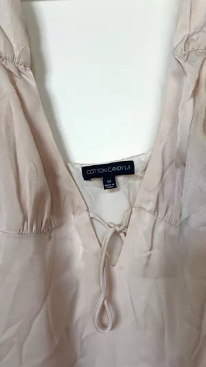 Cotton Candy LA SATIN HIGH-LOW MIDI DRESS thumbnail 6