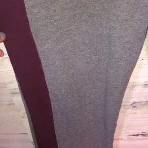 PINK VICTORIA’S SECRET sweatpants gray blue and burgundy size small boyfriend​​​ thumbnail 9