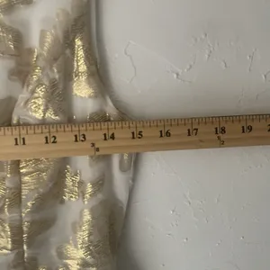 Huesday Size Small Gold Foil‎ Metallic Silk Floral Special Occasion Mini Dress thumbnail 7