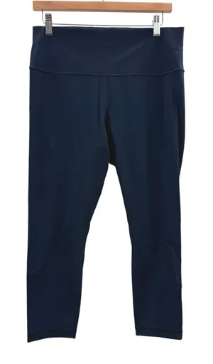 Lululemon Wunder Under Crop 23 Full-On Luxtreme True Navy Leggings Womens‎ 12 thumbnail 1