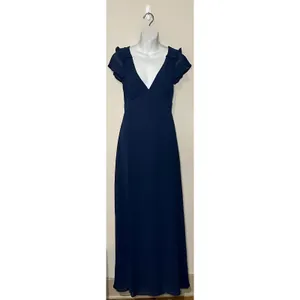 Modcloth You're Flowing Places Dark Blue Maxi Dress Size 2 NWT!!! thumbnail 3