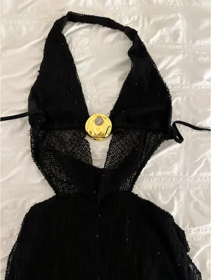 Shein Women’s Long Black Dress thumbnail 3