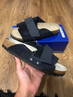 BIRKENSTOCK Kyoto black leather sandals slippers shoes women’s eur 39 new thumbnail 5