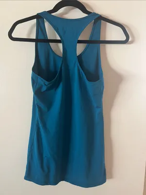 Brooks Teal Racerback Athletic Tank thumbnail 3