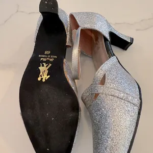 Samba Shoes Silver Sparkly professional dance shoes size 6-6.5 thumbnail 5