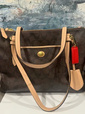 Coach Signature Payton Jordon Double Zip Signature Carryall Shoulder Tote Bag thumbnail 2