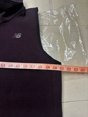 New Balance Vest Womens 247 Luxe Long Length Zip Size Large Funnel Neck Fleece thumbnail 3