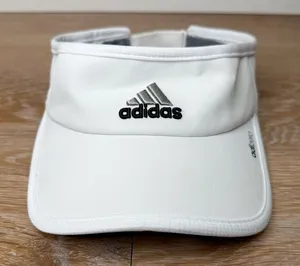 Adidas Unisex Adizero Climacool White Athletic Performance Visor Hat, OS thumbnail 1
