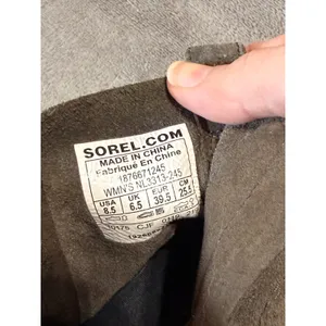 Sorel Gray 8.5 Bootie Joan Of Arctic III Wedge Women's Ankle Suede‎ Zip thumbnail 7