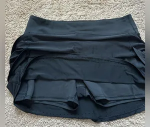 Athleta Stealth TruCool Skort Laser Cut Athletic Tennis Golf Running Black L thumbnail 7