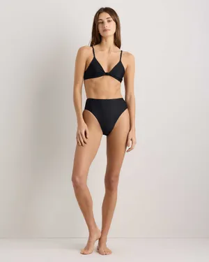 New Quince Italian Knotted Triangle Bikini Top Size Small thumbnail 2