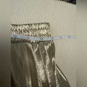 TCEC Gold Maxi Pleated Skirt for Cocktail Nights Sz Small thumbnail 4