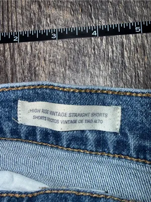 High Rise Vintage Straight Shorts thumbnail 4