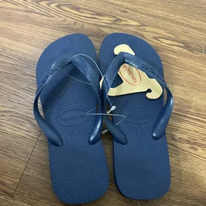 NEW Havaianas Navy Blue Slim Flip Flops Size 9/10 US thumbnail 2