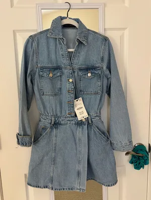 ZARA Jean Dress Mini thumbnail 2