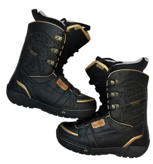 * Rome Women's Bastille Black with Gold Accents Snowboard Boots | Size 6.5 thumbnail 3