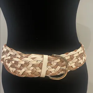 Braided Tan and Cream Belt express medium thumbnail 1