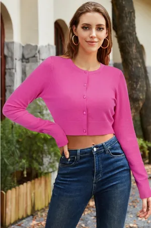 Pink Cardigan Rose Pink thumbnail 4