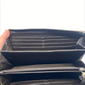 Coach Signature C Brown Coated Canvas Zip Around Wallet thumbnail 6