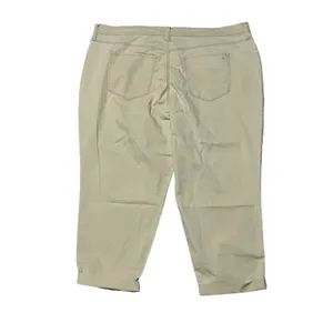 NWT 22W Plus Size Jessica Simpson Women’s Slouchy Boyfriend Khaki Ankle Cropped Chinos Pants thumbnail 4
