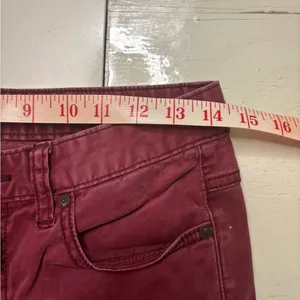 Free People Burgundy Back Zipper Skinny Jeans Size 28 Grunge Goth thumbnail 3